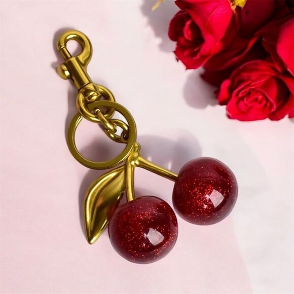 Red Cherry Bag Keychain - Picture 1 of 2